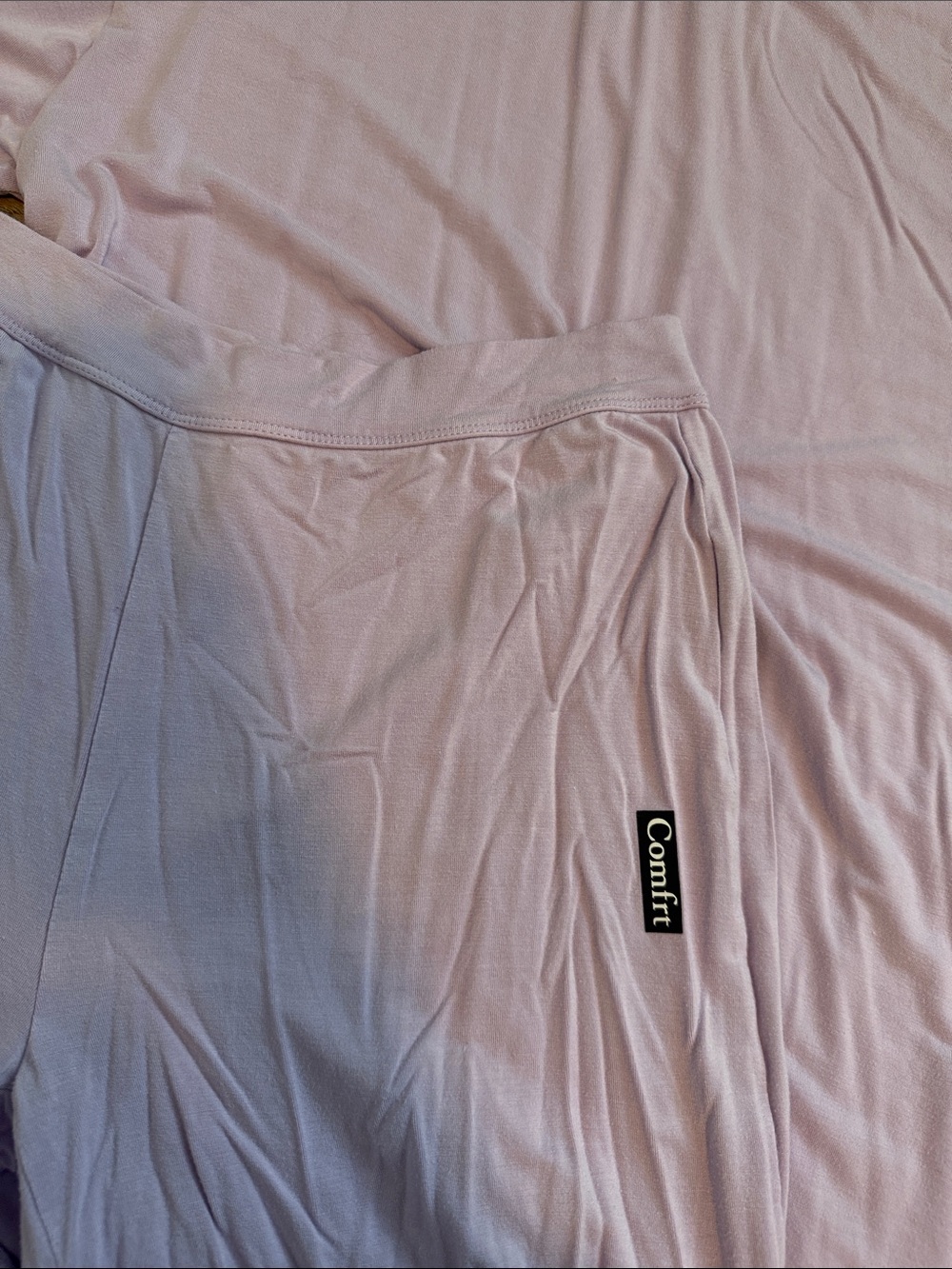Comfrt Cozy Lavender Lounge Pants & Tee Set - Picture 6 of 8